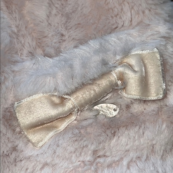 Tartine et Chocolat 18 months Baby Pink Faux Fur Hooded Coat EUC - Picture 6 of 11